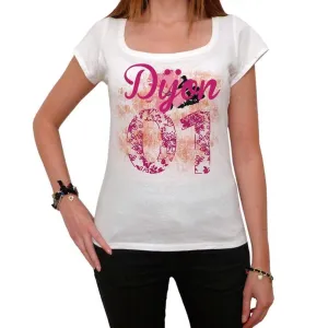 01, Dijon, Women's Short Sleeve Round Neck T-shirt 00008