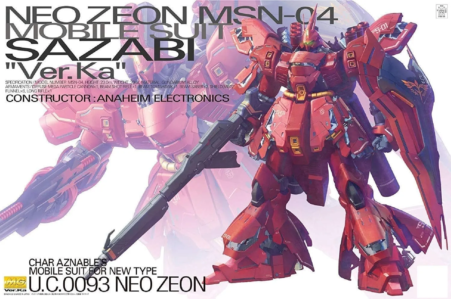 1/100 MG "Gundam Char's Counter Attack" Sazabi Ver. Ka