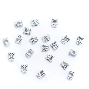 20PCS For 5mm leather antique silver  5mm round  Jewelry supply Findings Components- D-5-5-242