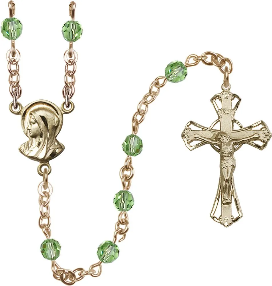 5mm Peridot Swarovski Rosary