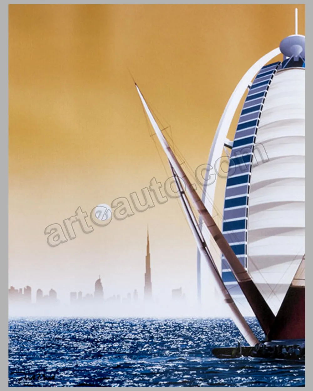 9 - Louis Vuitton Trophy - Dubai, 2010 large poster by Razzia