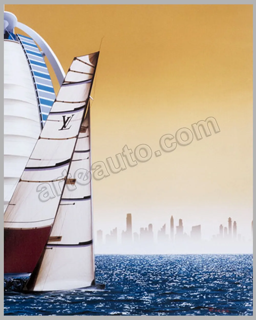 9 - Louis Vuitton Trophy - Dubai, 2010 large poster by Razzia