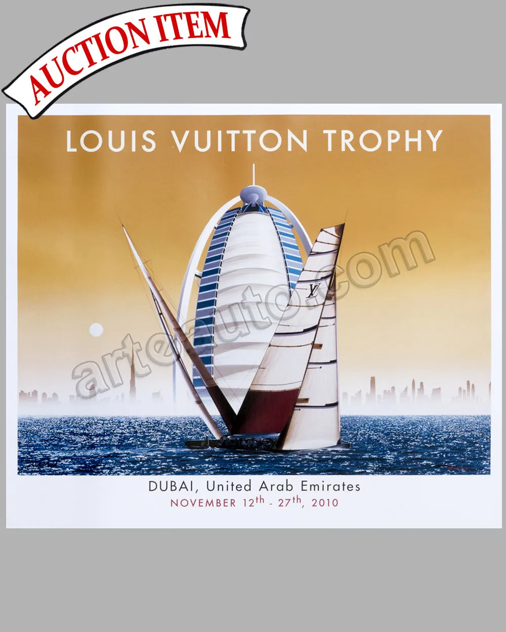 9 - Louis Vuitton Trophy - Dubai, 2010 large poster by Razzia