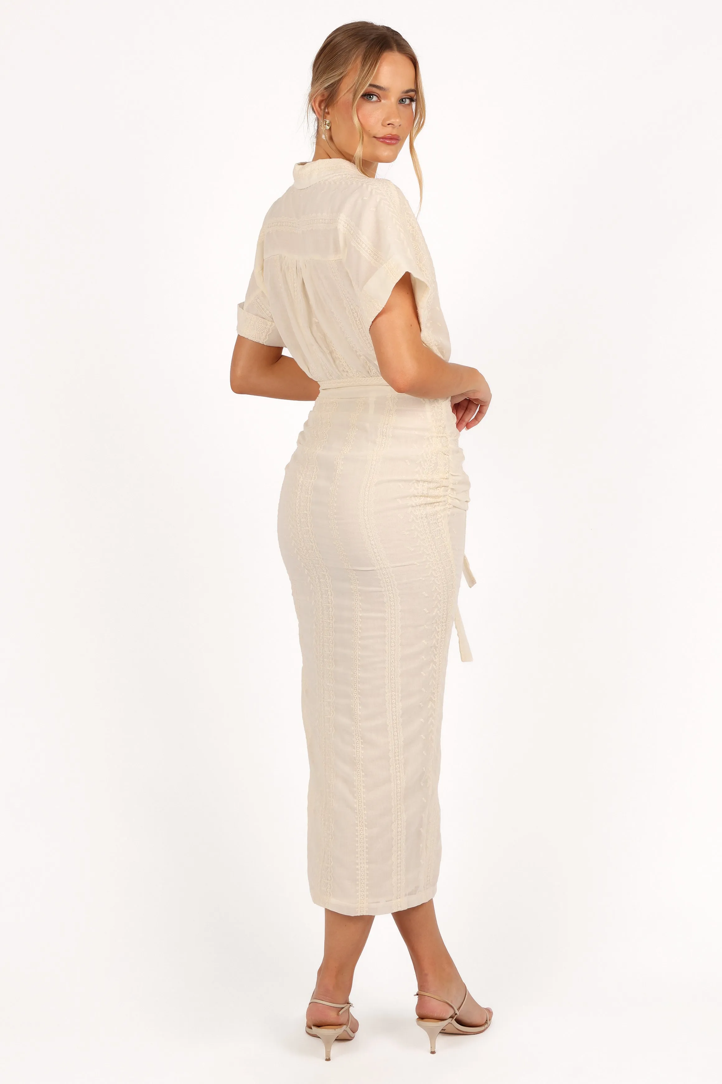 Adorlee Midi Dress - Cream