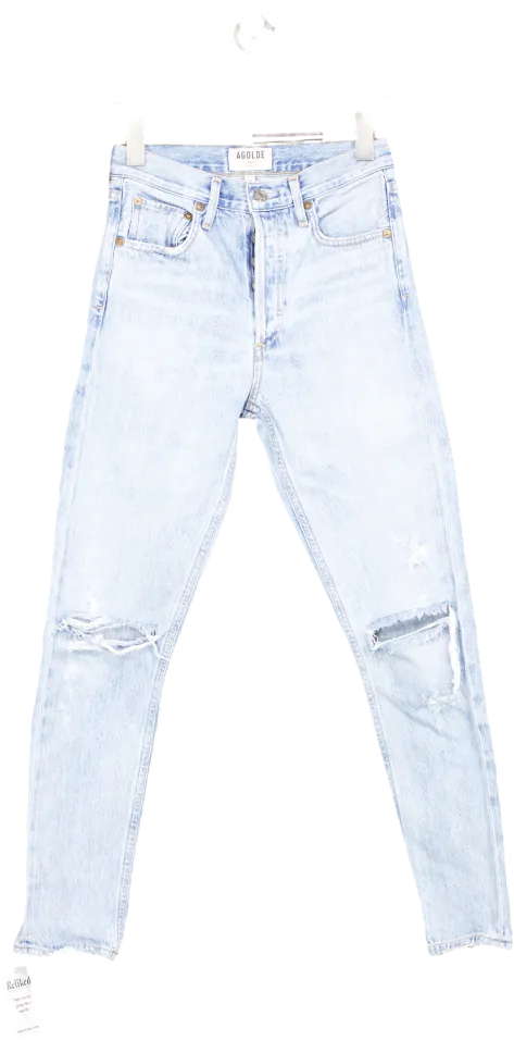 AGOLDE Blue Skinny Denim Jeans W23