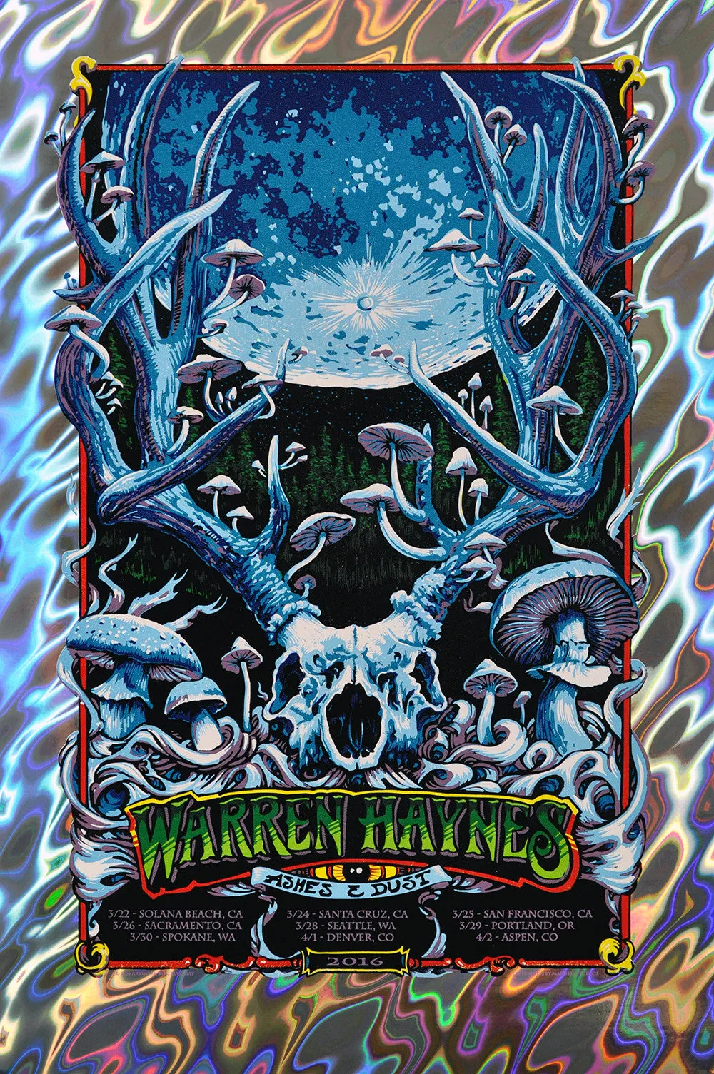 AJ Masthay "Warren Haynes - Spring 2016" Lava Foil