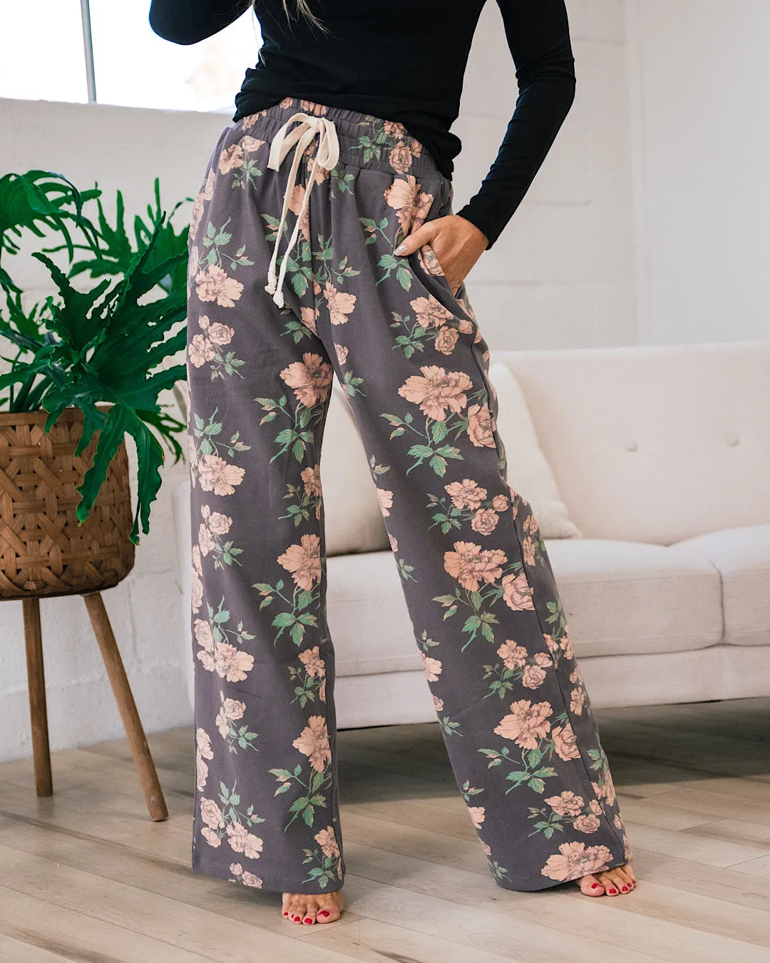 Ampersand Ave Tickle My Fancy Wide Leg Comfy Pants FINAL SALE