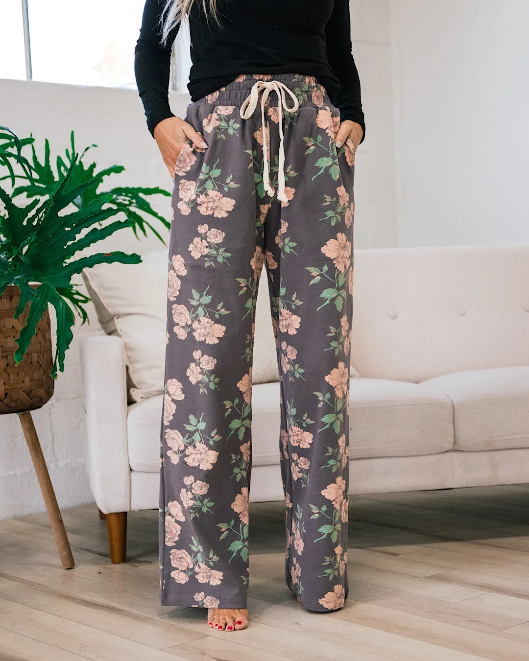 Ampersand Ave Tickle My Fancy Wide Leg Comfy Pants FINAL SALE