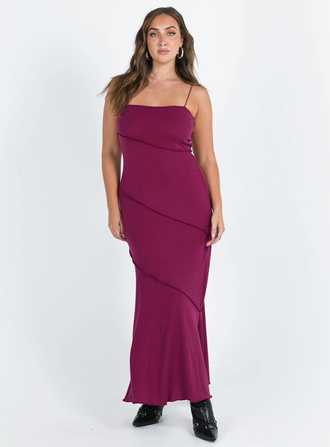 Andros Maxi Dress Burgundy