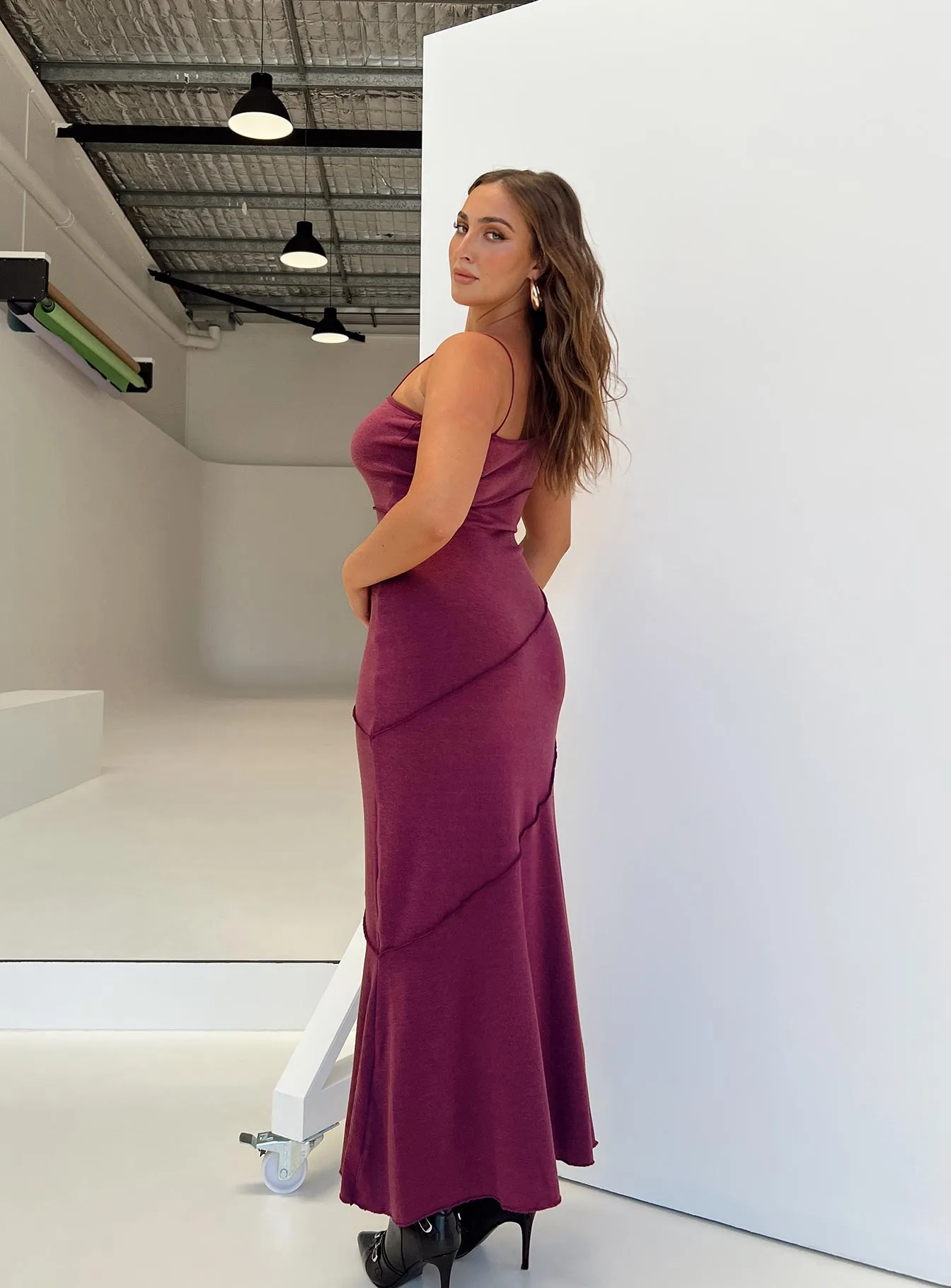 Andros Maxi Dress Burgundy