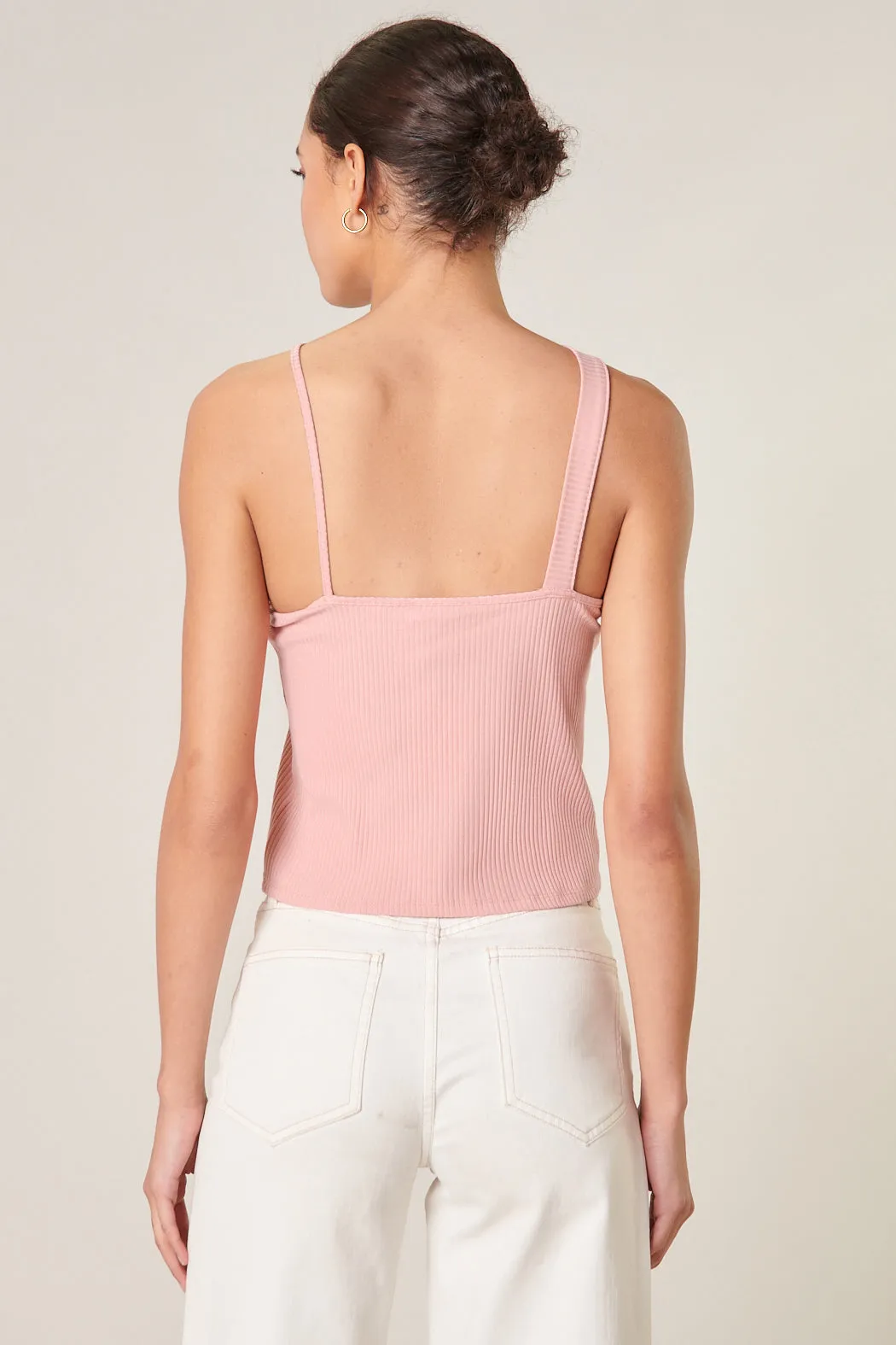 Antonella Asymmetrical Cross Front Crop Top