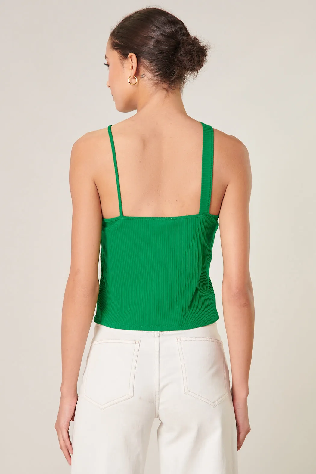 Antonella Asymmetrical Cross Front Crop Top