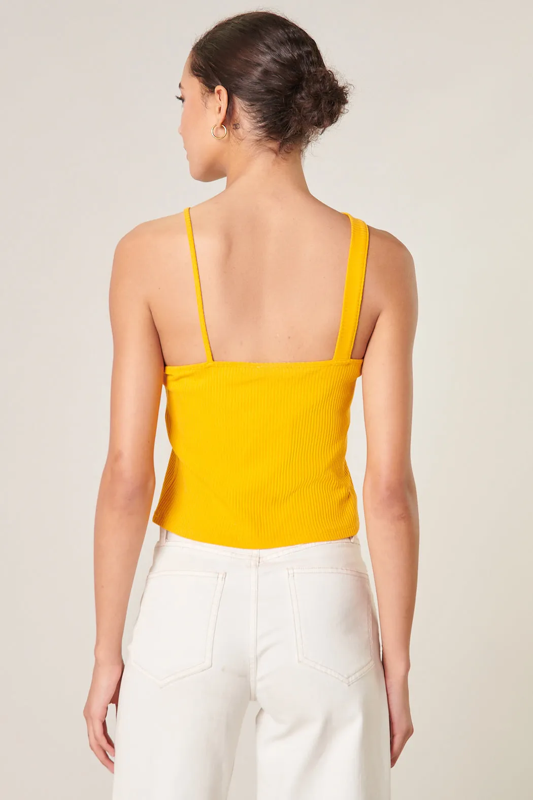 Antonella Asymmetrical Cross Front Crop Top