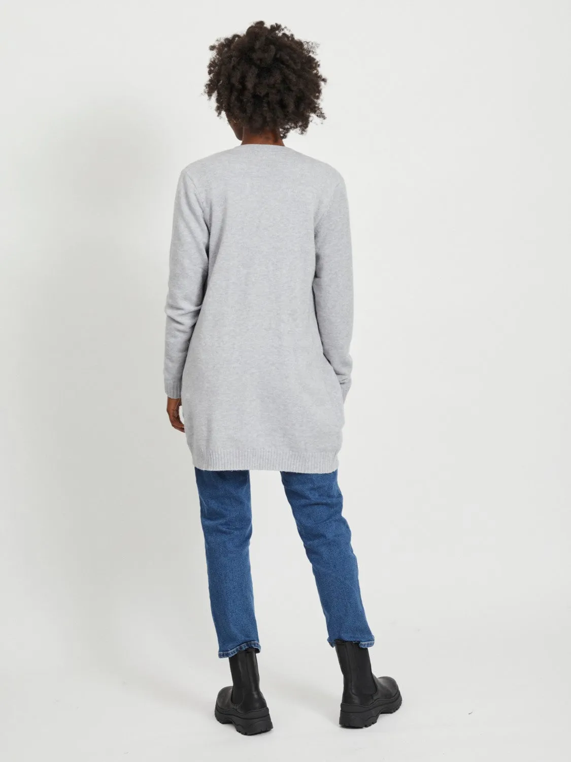 Ashley Open Knit Cardigan (Grey)