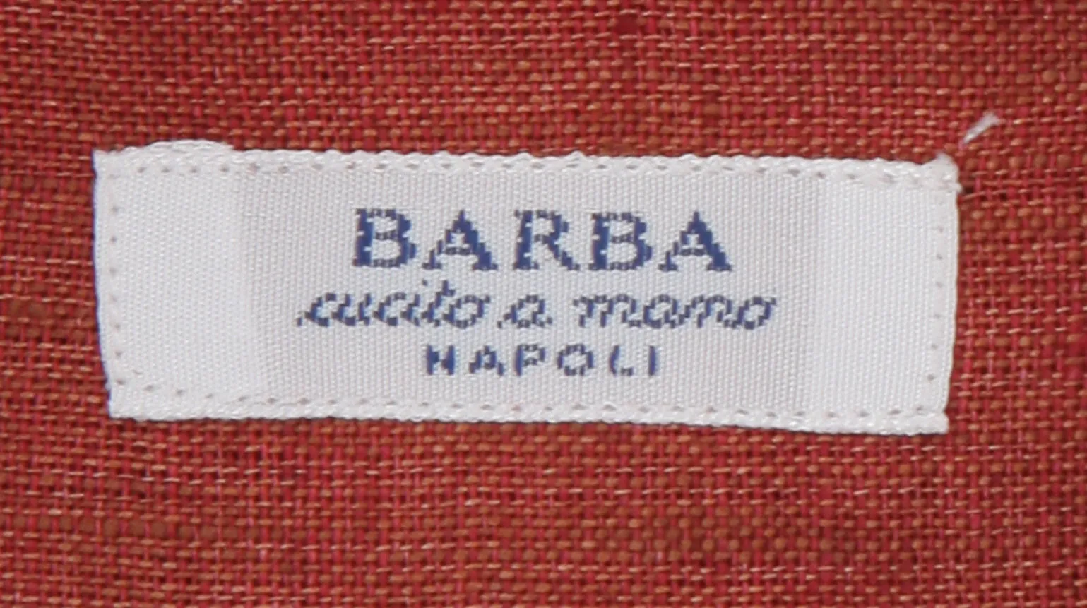 Barba Napoli Orange Shirt - Slim