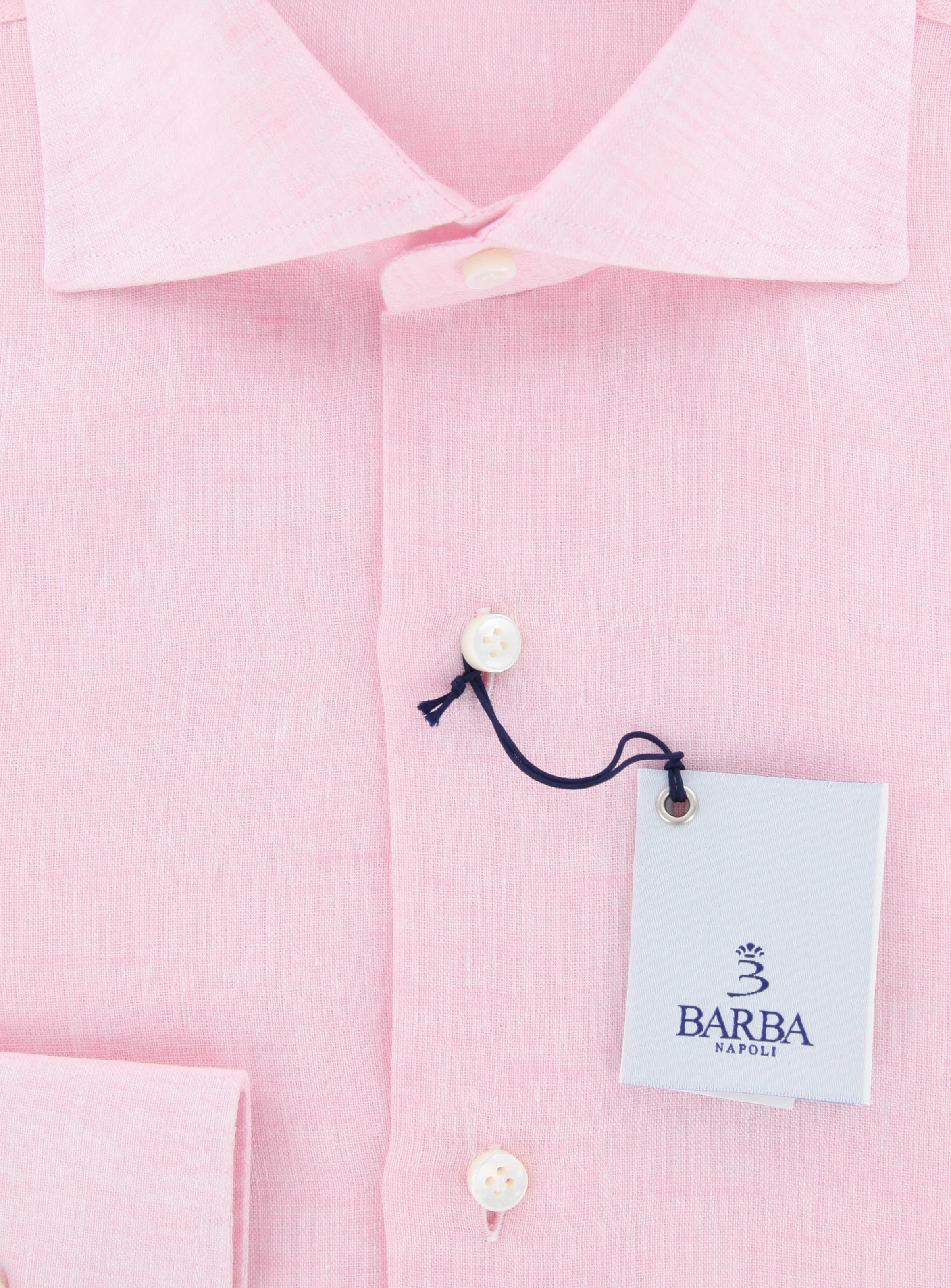 Barba Napoli Pink Shirt - 14.5 US / 37 EU