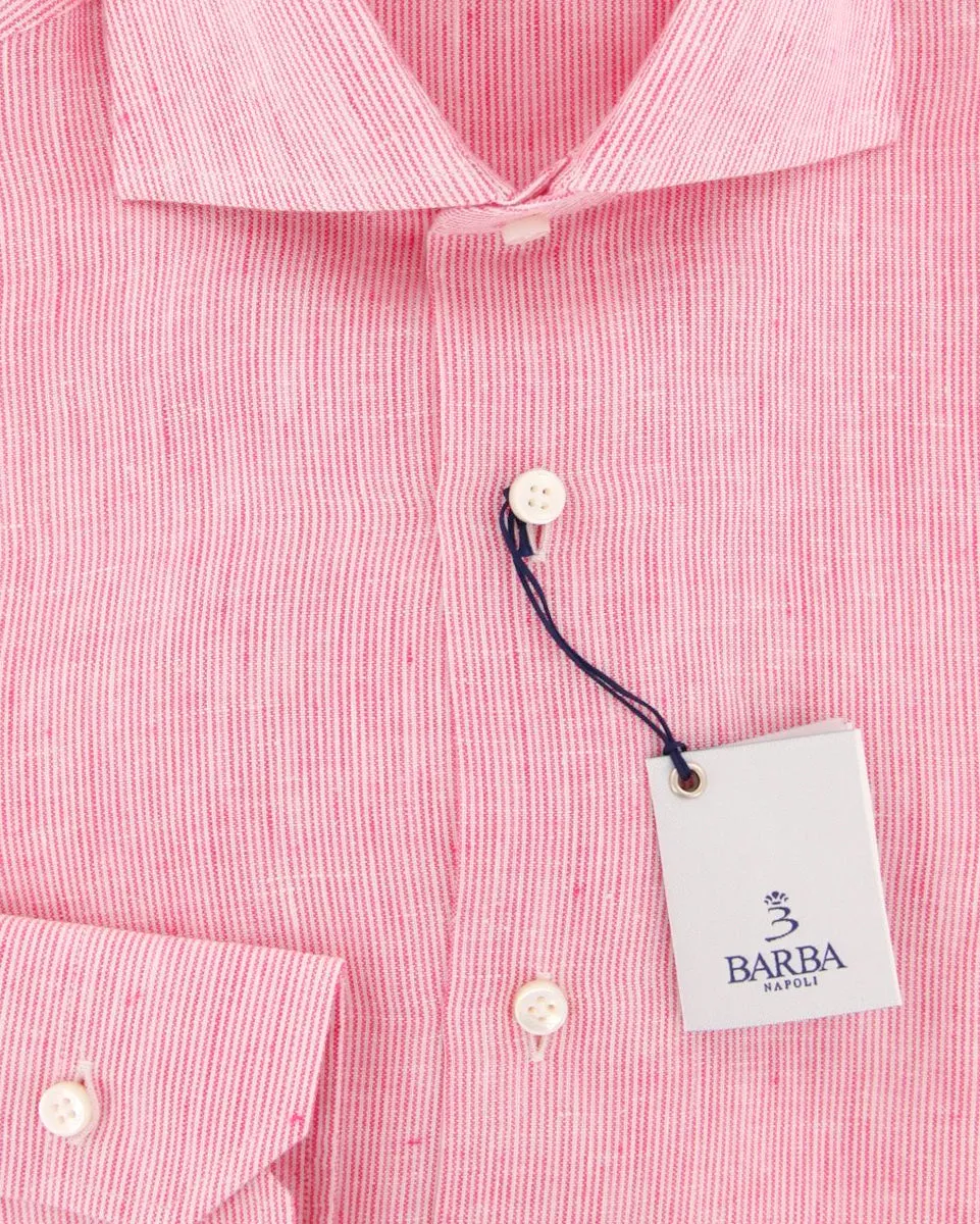 Barba Napoli Pink Shirt - Extra Slim