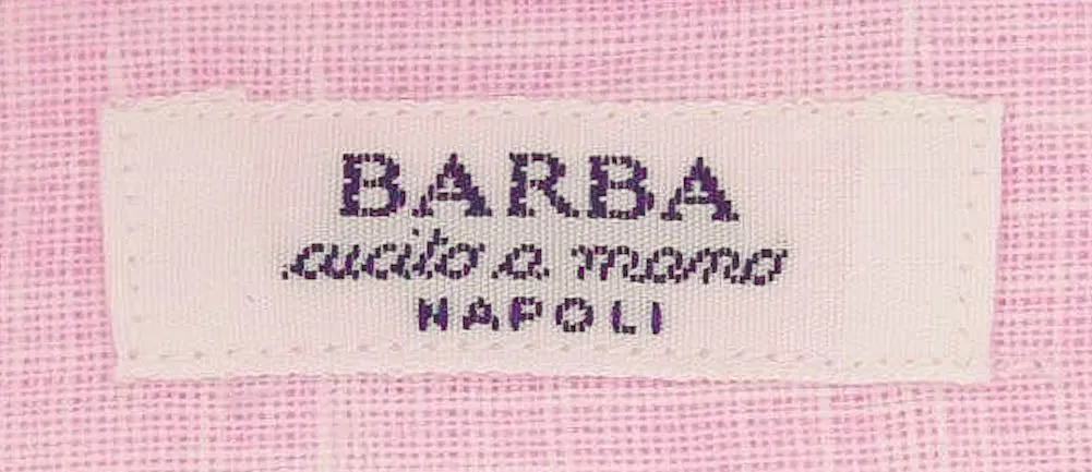 Barba Napoli Pink Shirt - Slim - 15.5 US / 39 EU