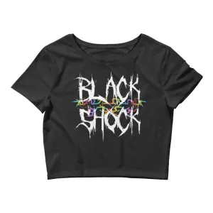 Black Shock Rainbow Pride Crop Tee