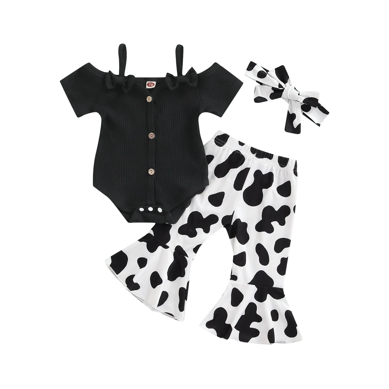 Bodysuit Set w/ matching Headband, 0-24M