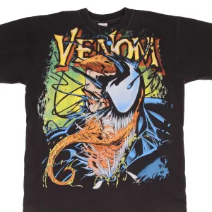 BOOTLEG MARVEL VENOM RETURNS ALL OVER PRINT TEE SHIRT SIZE LARGE SINGLE STITCH