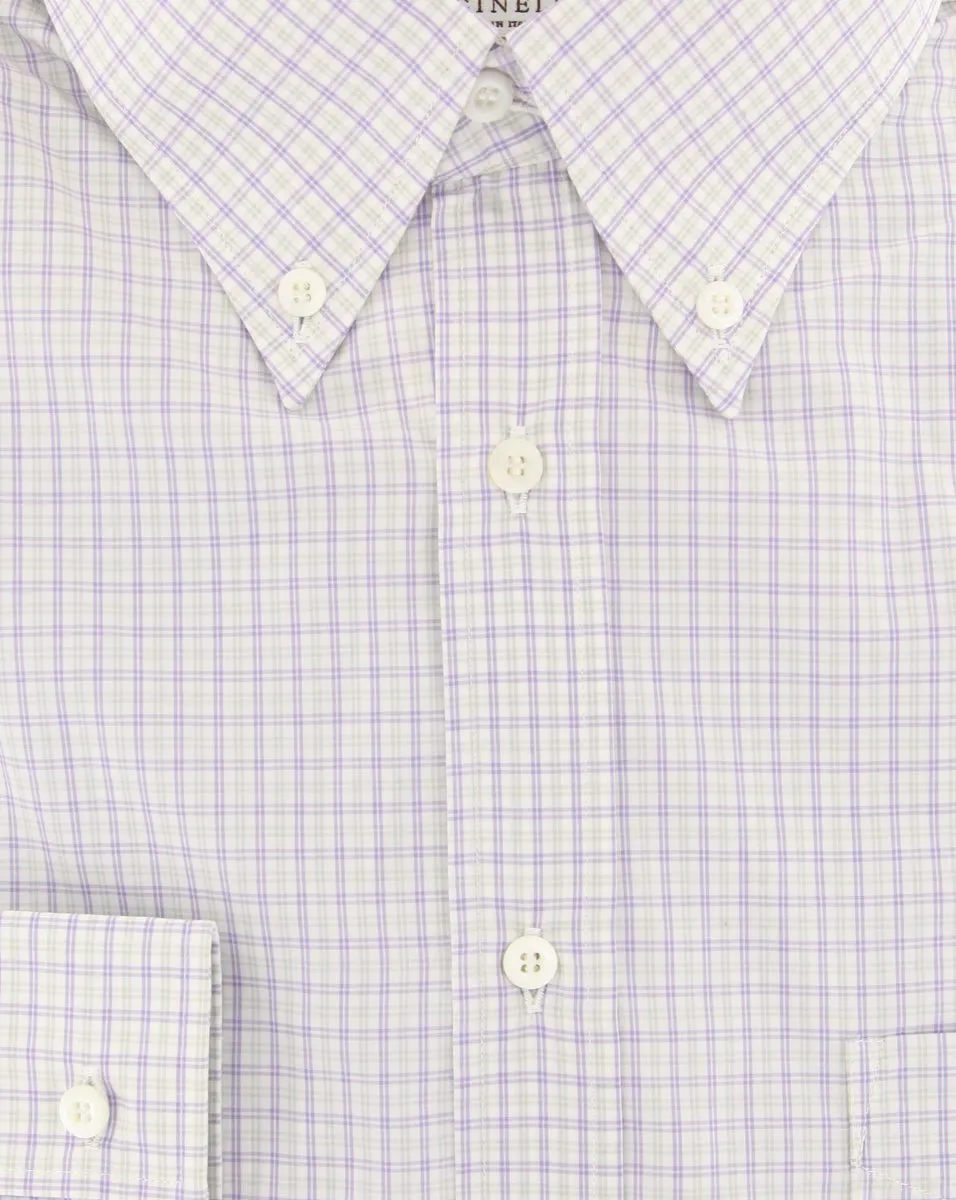 Brunello Cucinelli Purple Shirt - Full