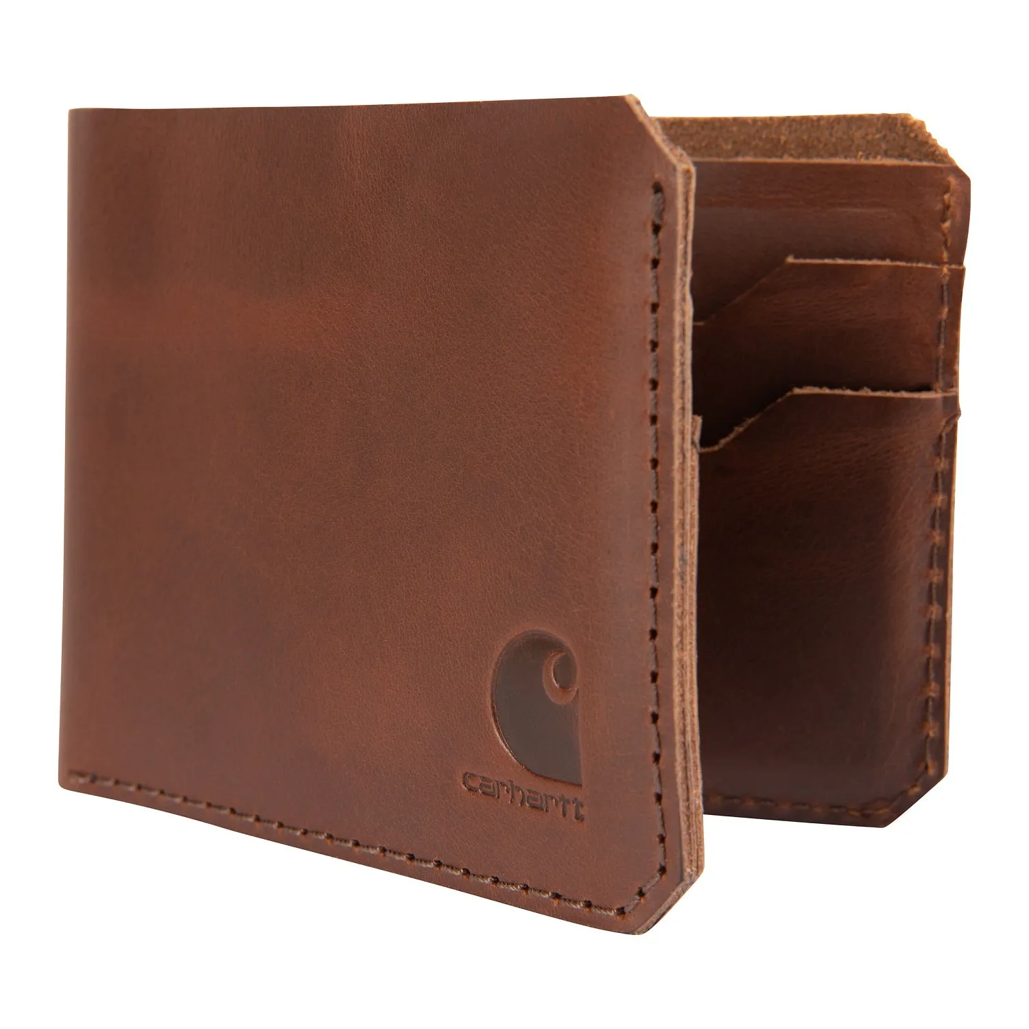 Carhartt Craftsman Leather Logo Bifold Wallet