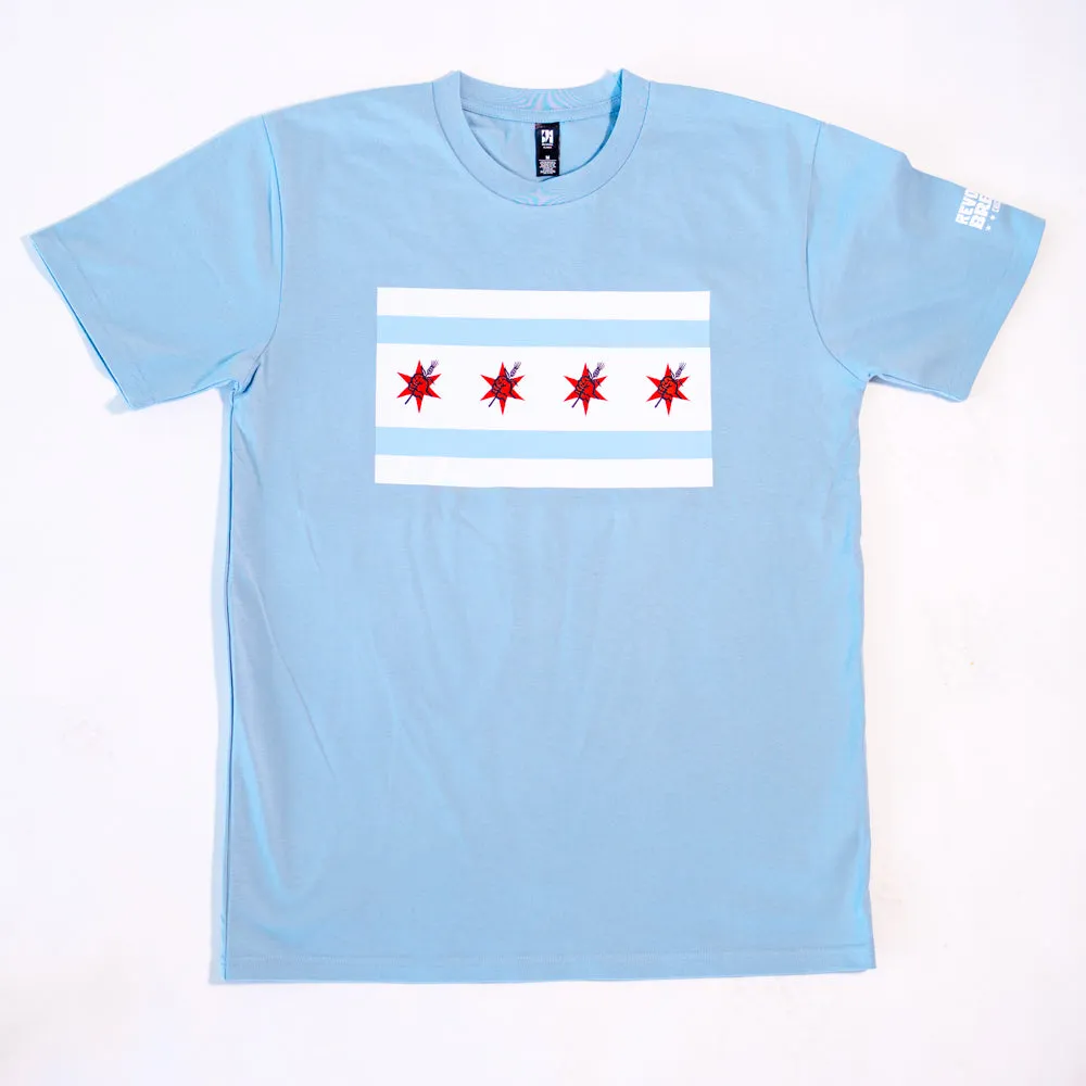 Chicago Flag T-Shirt - Blue