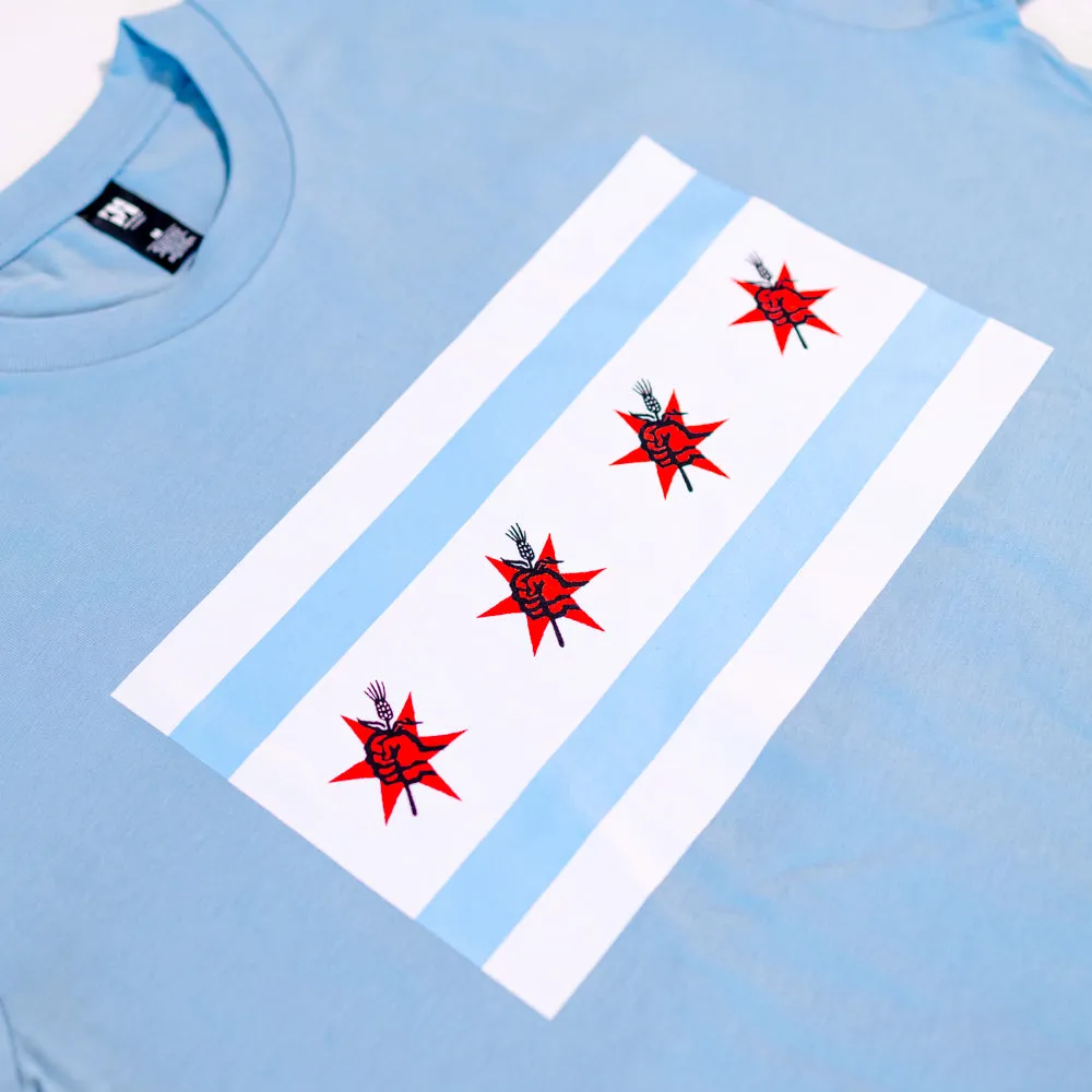 Chicago Flag T-Shirt - Blue