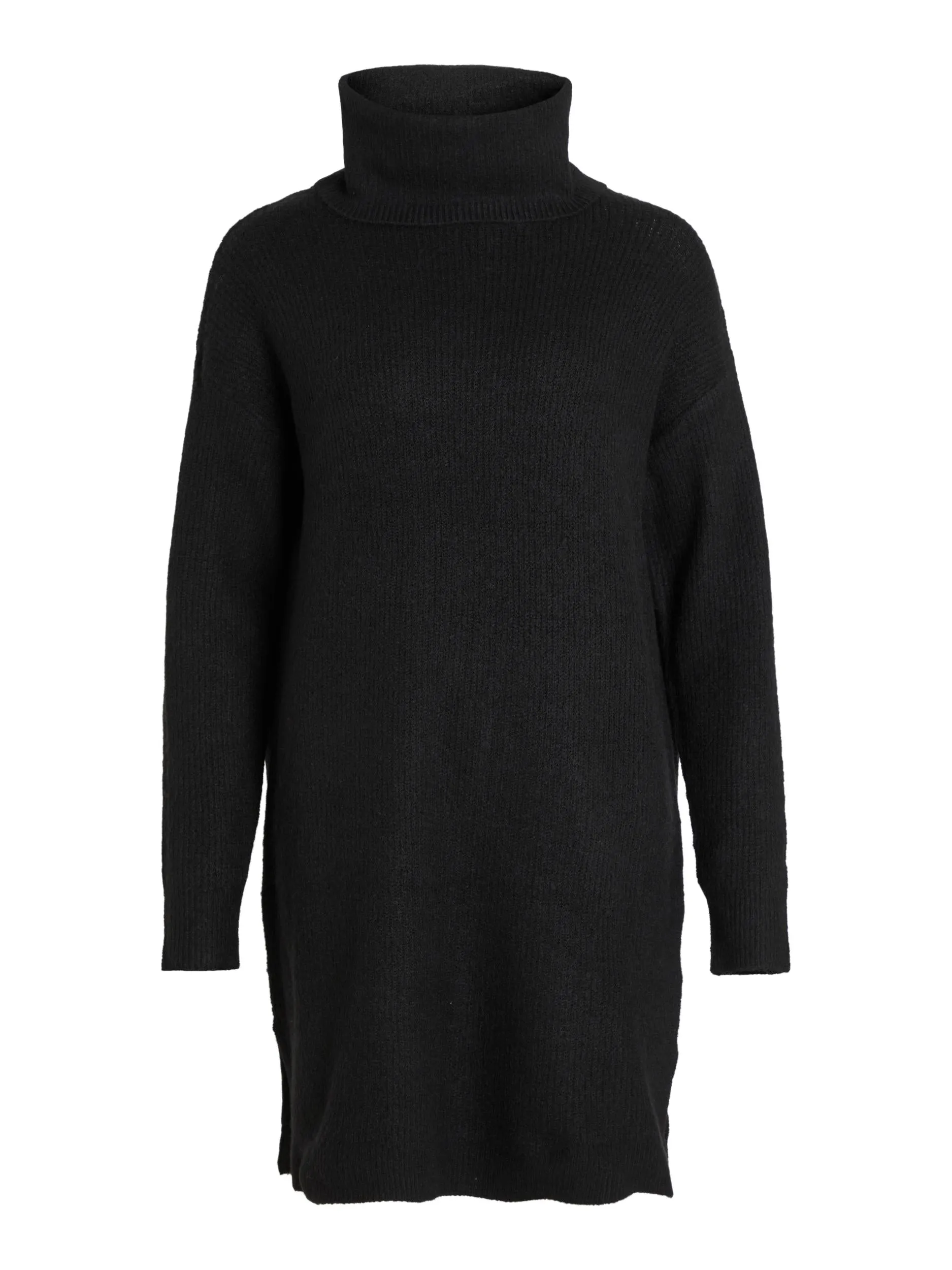 CILLA ROLL NECK KNIT TUNIC (BLACK)