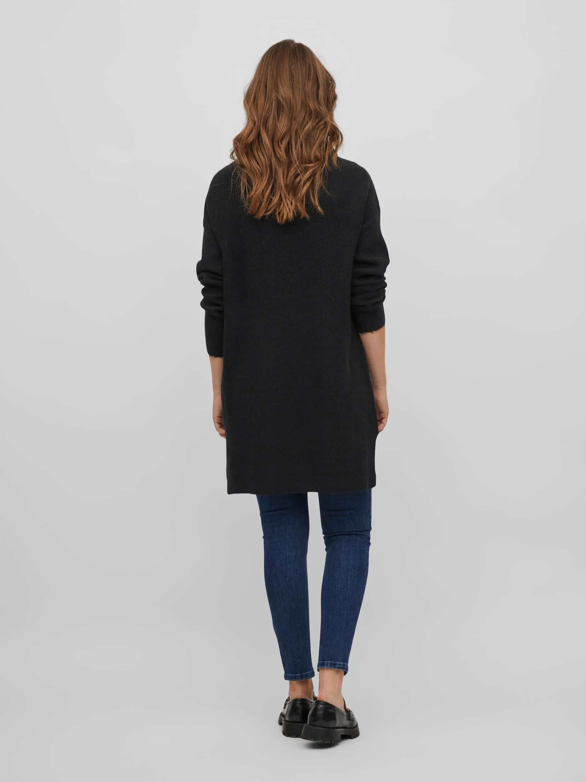 CILLA ROLL NECK KNIT TUNIC (BLACK)