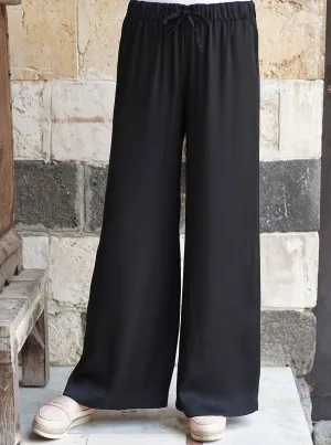 Comfort Waist Satin Trousers