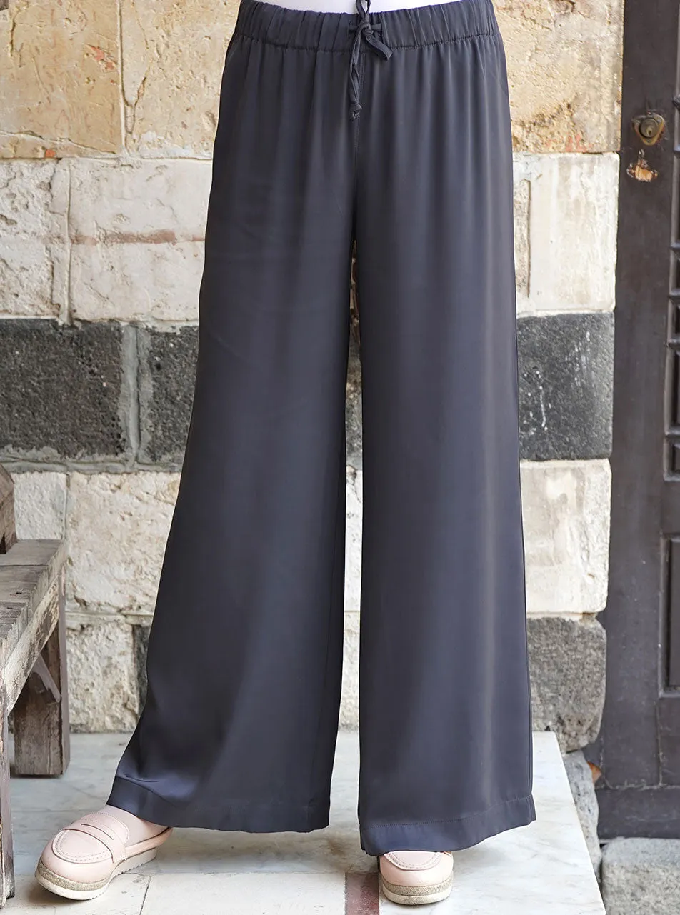 Comfort Waist Satin Trousers