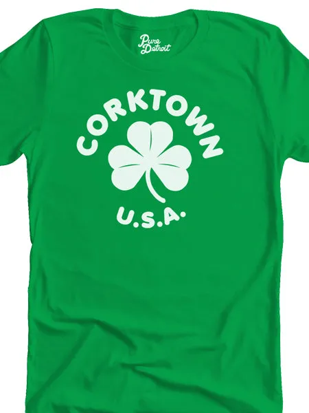 Corktown USA Unisex T-shirt - White / Irish Green