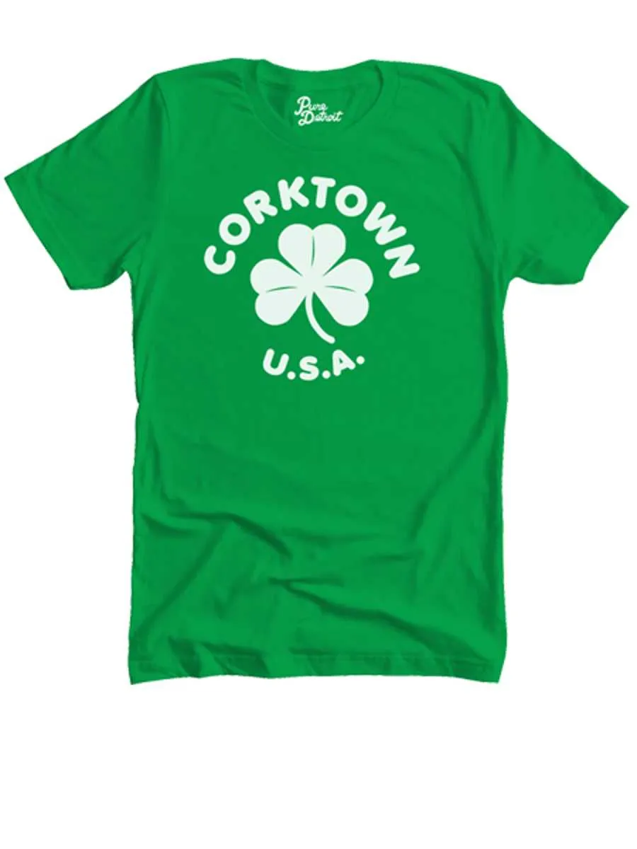 Corktown USA Unisex T-shirt - White / Irish Green