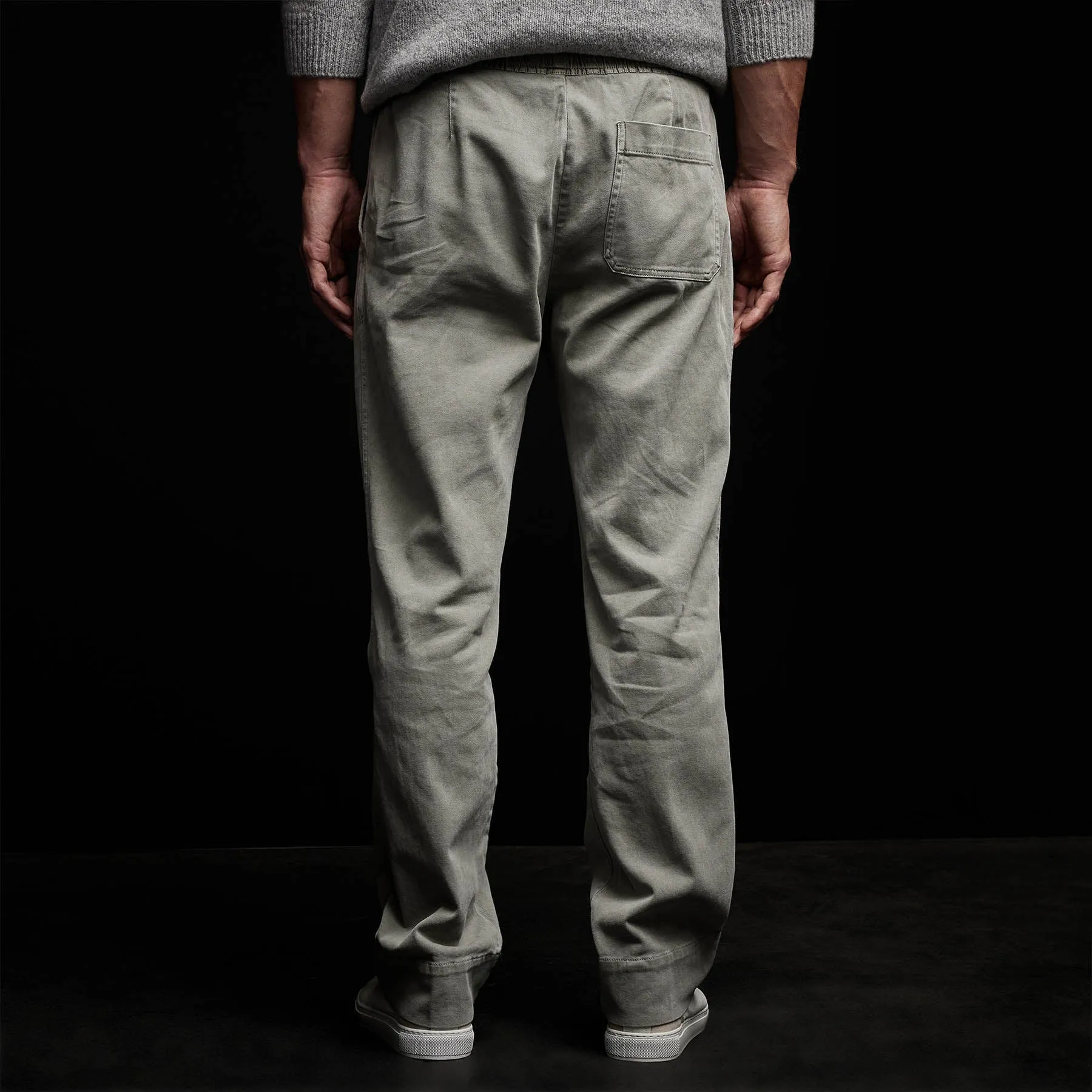 Cotton Twill Work Trouser - Concrete Pigment