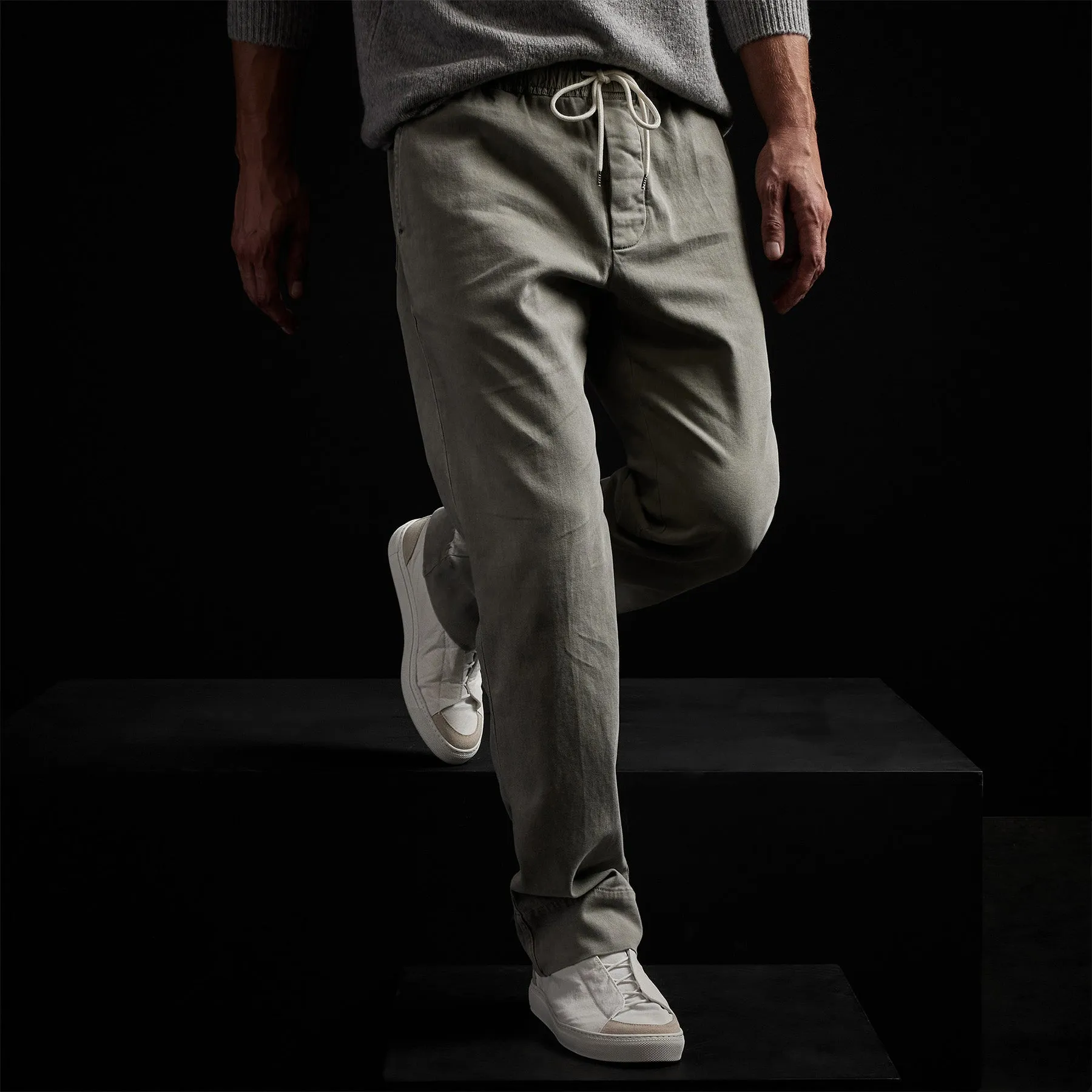 Cotton Twill Work Trouser - Concrete Pigment