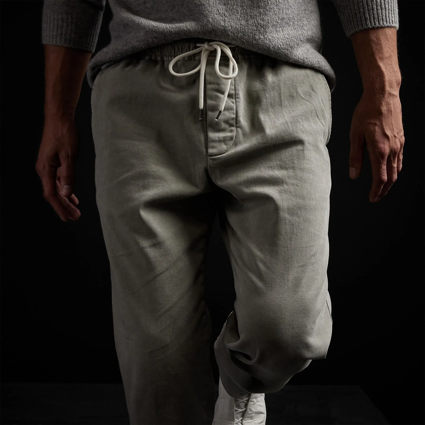 Cotton Twill Work Trouser - Concrete Pigment