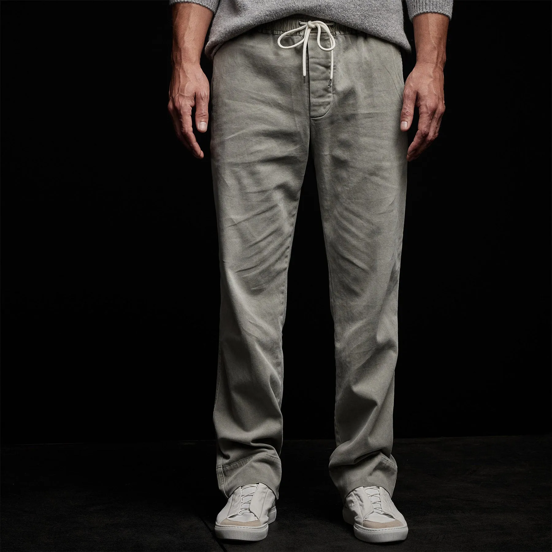 Cotton Twill Work Trouser - Concrete Pigment