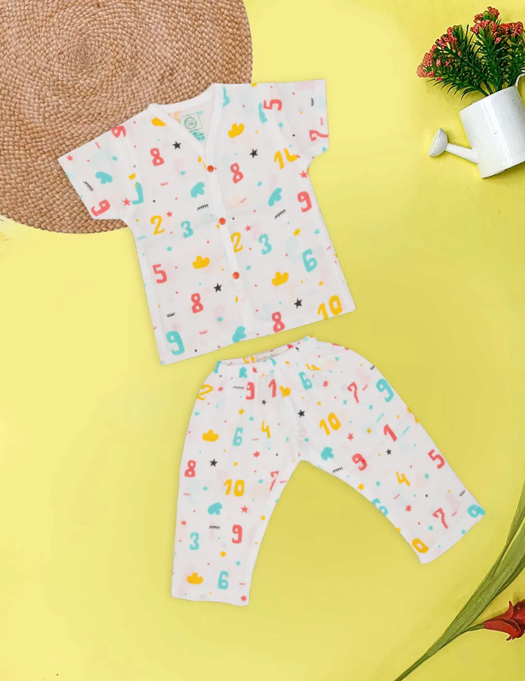 Counting Planes (Pack of 2) - Muslin Sleep Suit for babies and kids (Unisex)