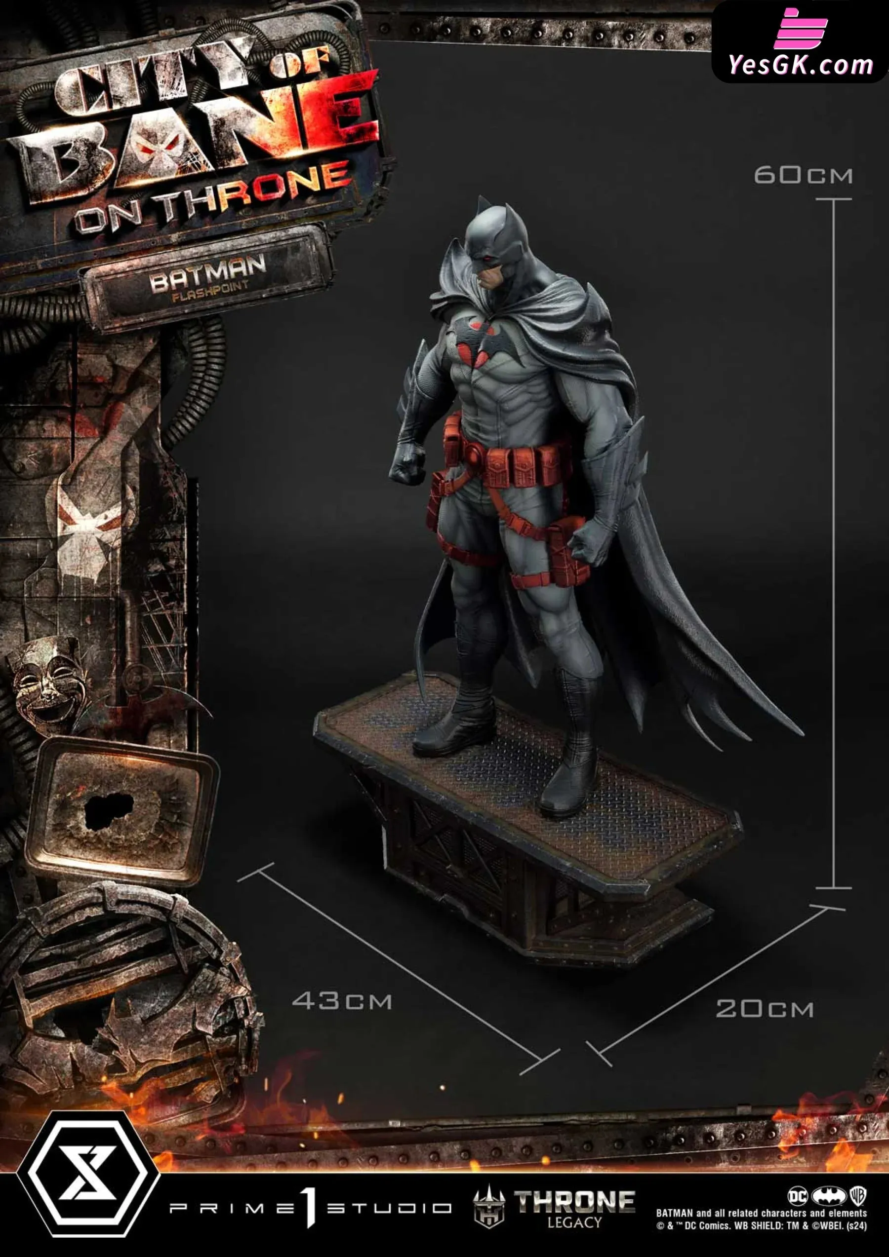 DC Comics 14 Batman Comics City of Bane Flashpoint Batman TLCDC-06 Standard Edition TLCDC-06S Special Edition Statue - Prime 1 Studio [Pre-Order]