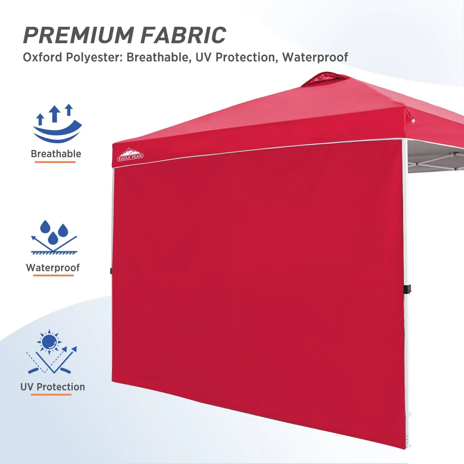 EAGLE PEAK Canopy SunWall for E100 10x10 Straight Leg Pop Up Canopy, 1 Sidewall