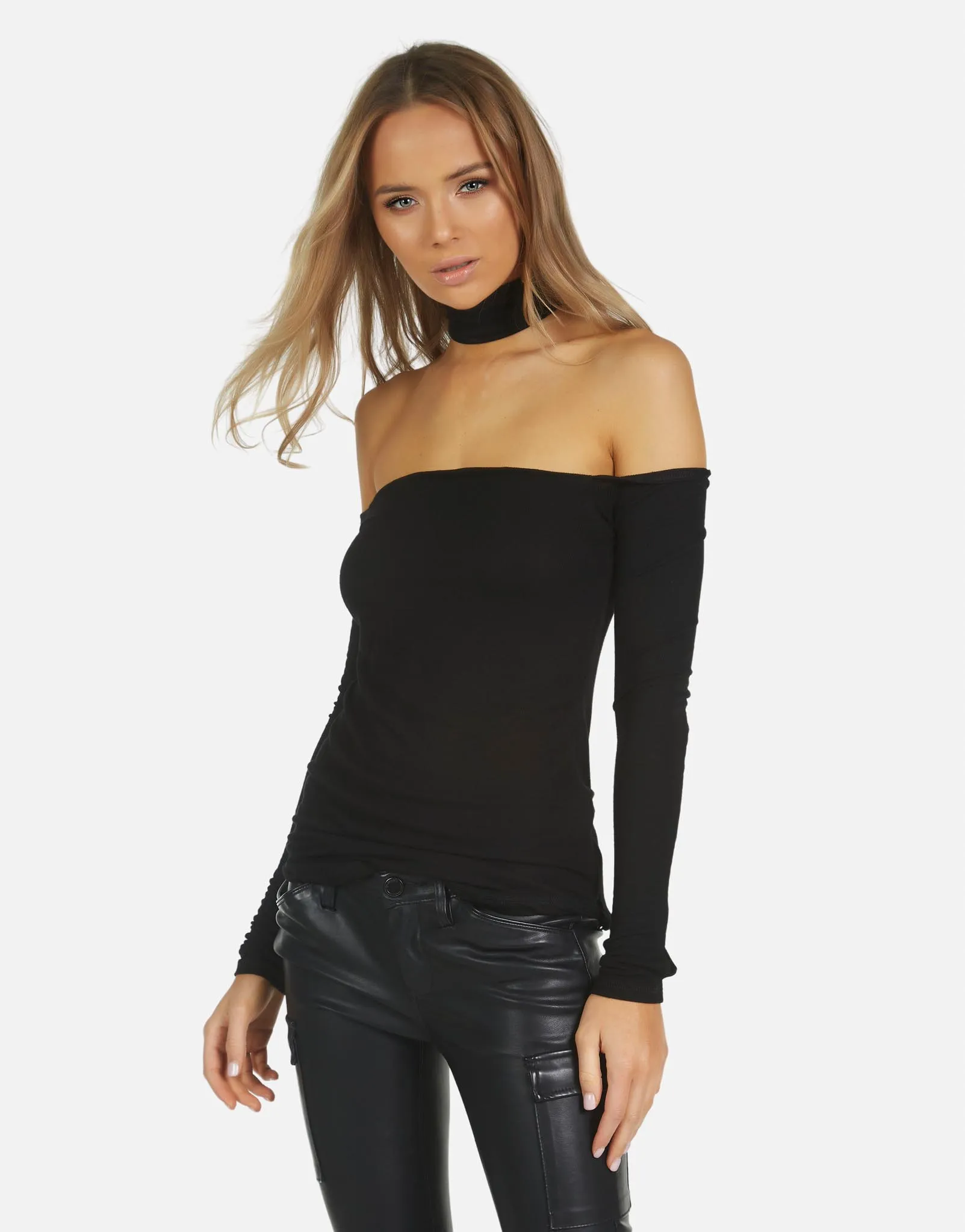 Eric LE Open Shoulder Top