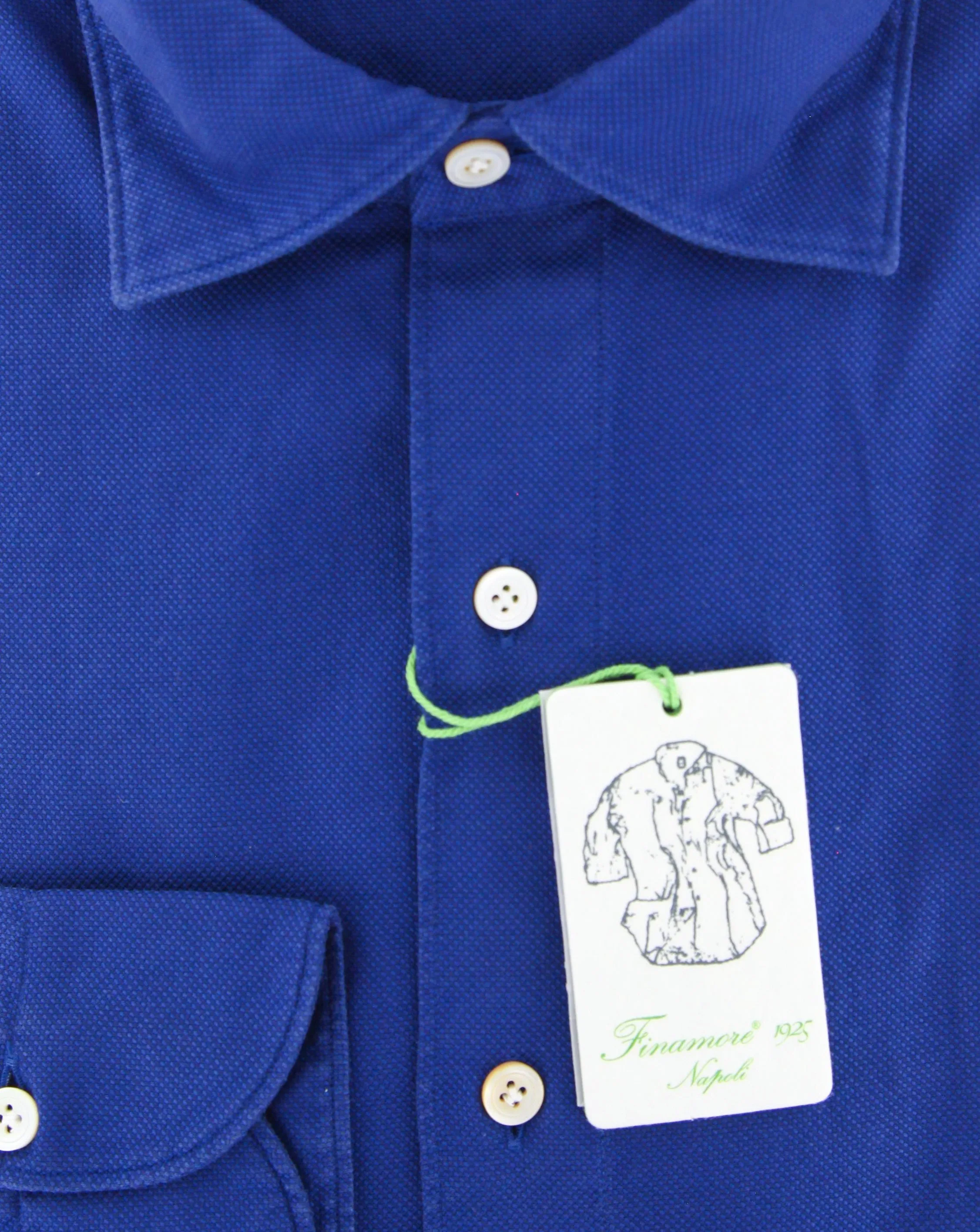 Finamore Napoli Blue Shirt - Extra Slim