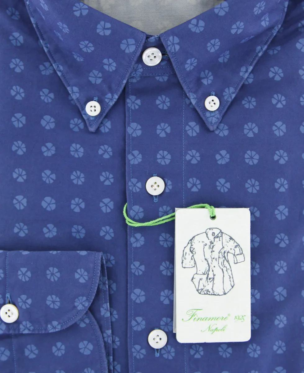 Finamore Napoli Blue Shirt - Extra Slim