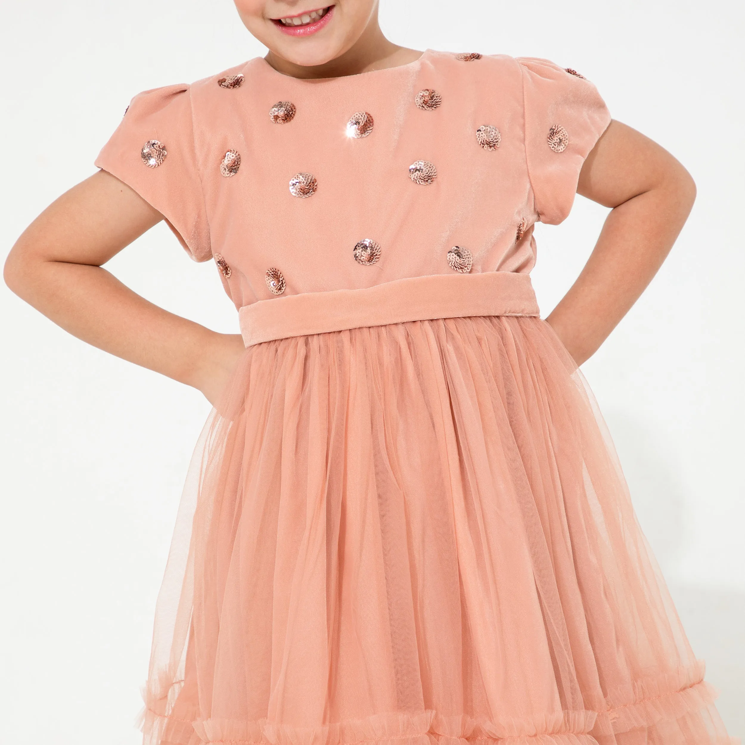 Giggly Salmon Dress