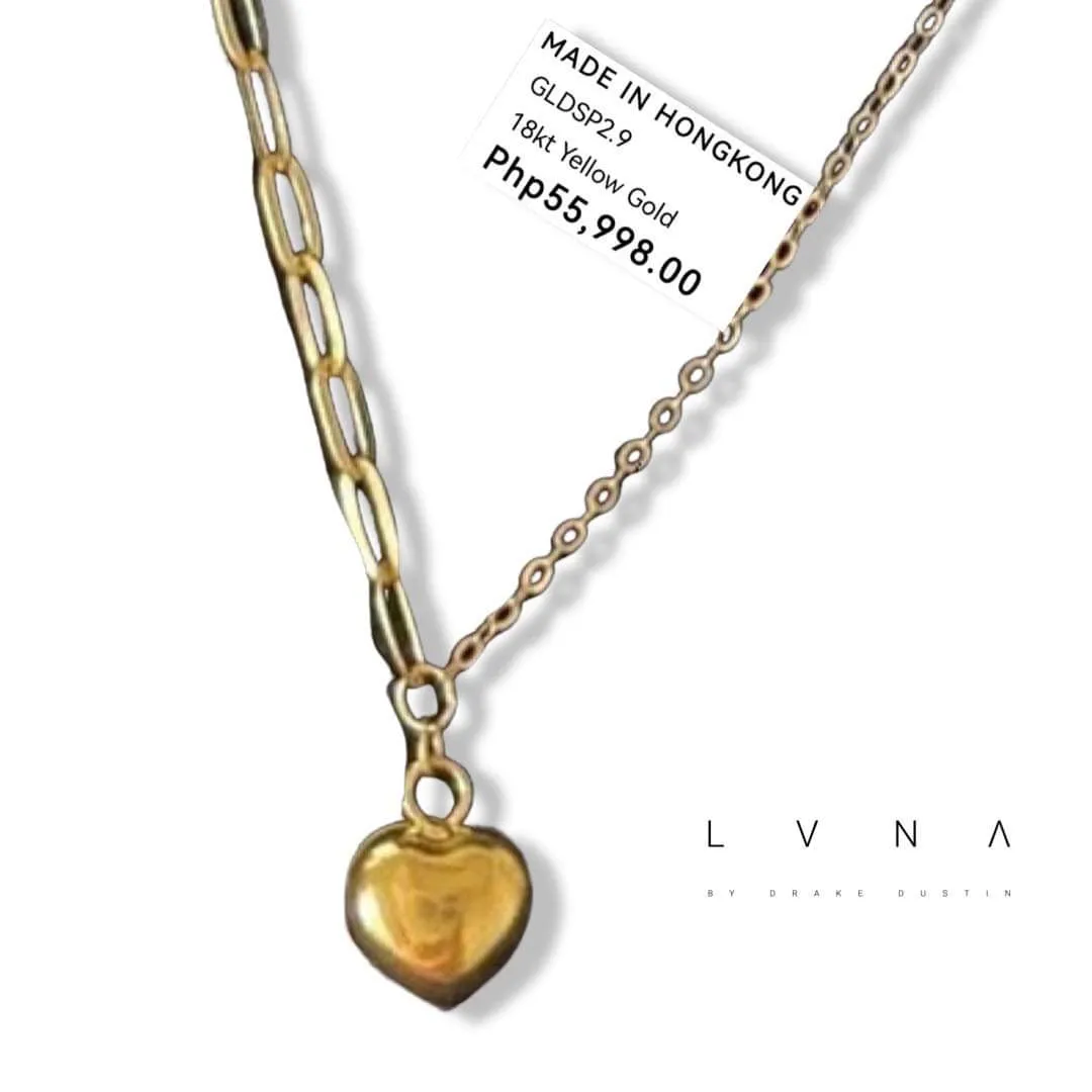 #GOLD2024 | 18K Golden Heart Paperclip Chain Bracelet