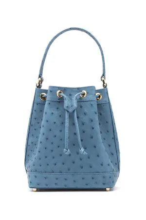 Isla Tote in Blue Jeans Ostrich