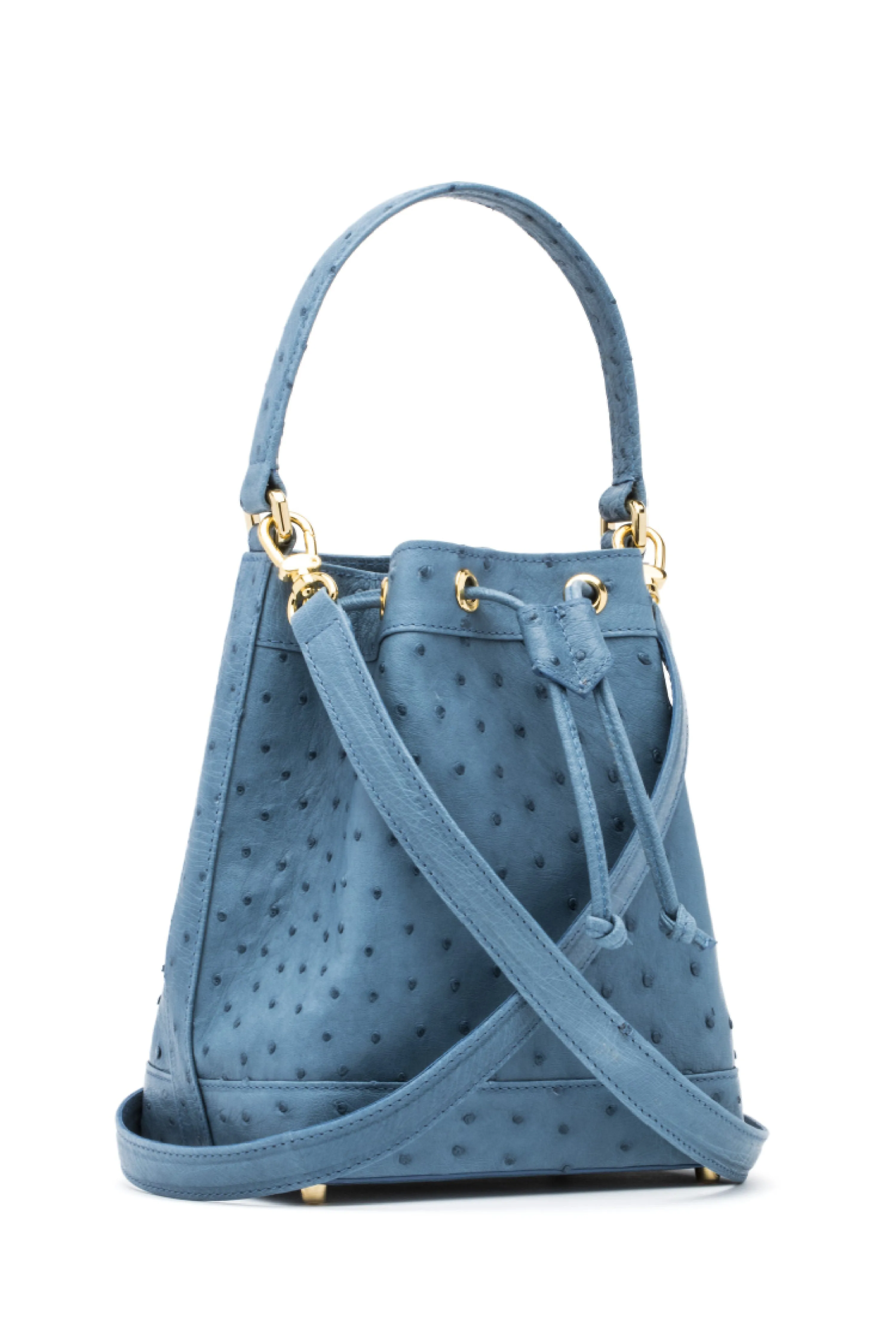 Isla Tote in Blue Jeans Ostrich