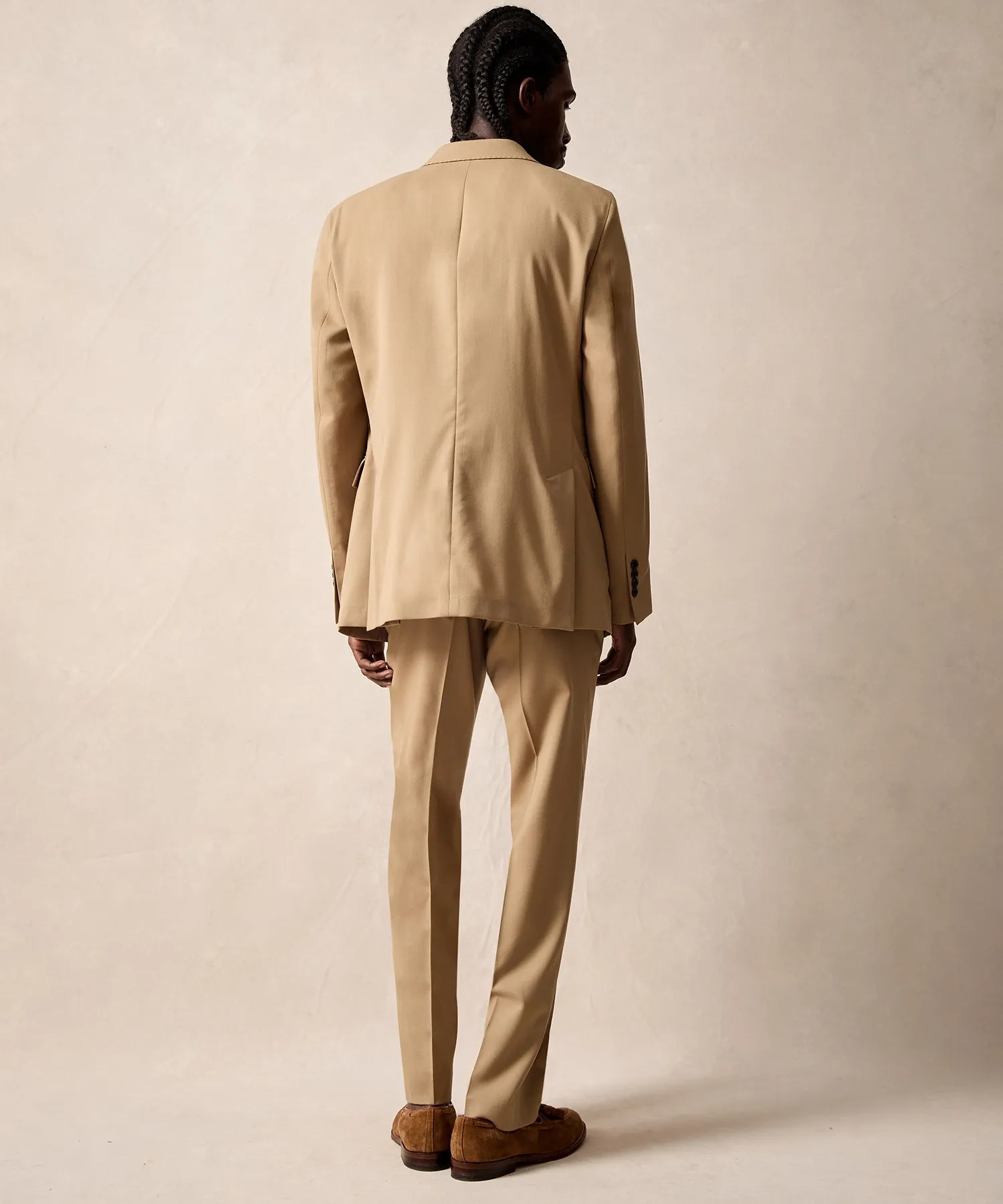 Italian Gabardine Sutton Jacket in Khaki